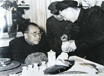 1958年中共中央副主席朱德視察鄭州砂輪廠