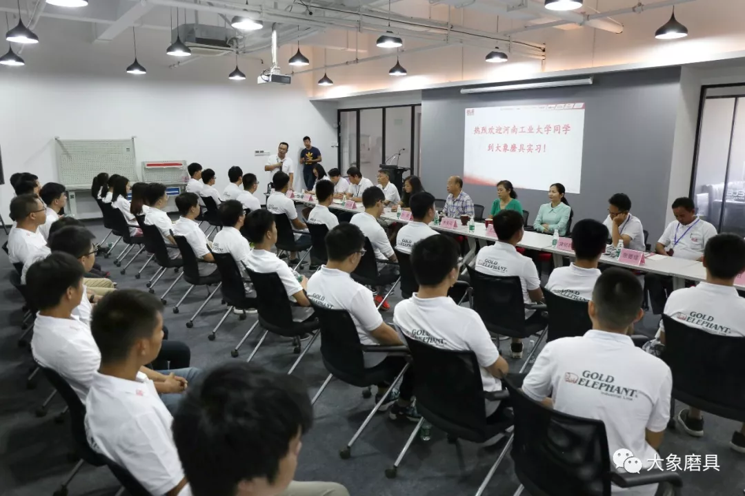 數十學子攜夢奔赴大象磨具 為大象磨具注入青春力量
