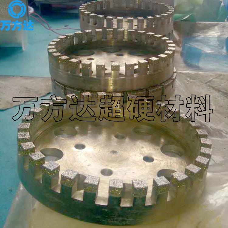 萬(wàn)方達(dá)外圓磨電鍍金剛石砂輪 非標(biāo)訂制250*12*25.4金剛石砂輪